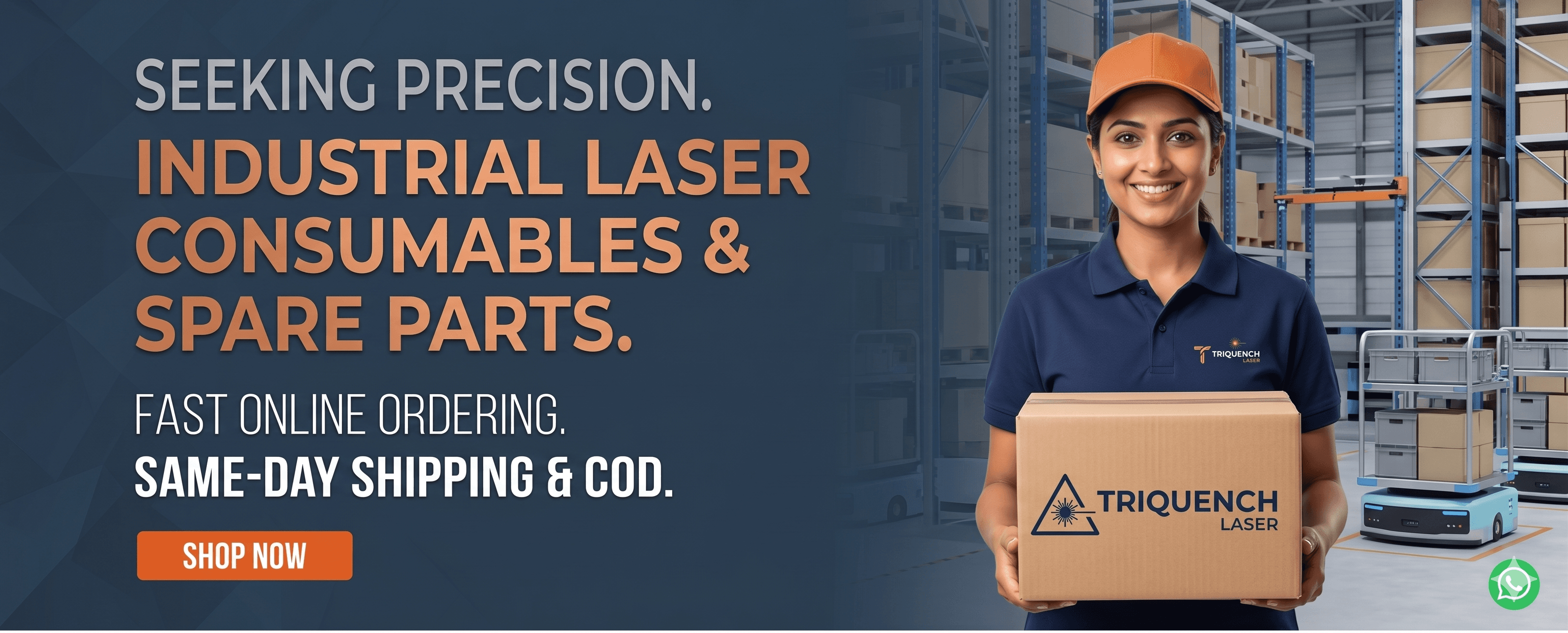 TriQuench Laser precision smart workshop background